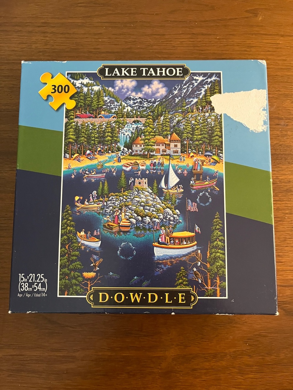 Lake Tahoe 300-Piece Jigsaw Puzzle - Blue